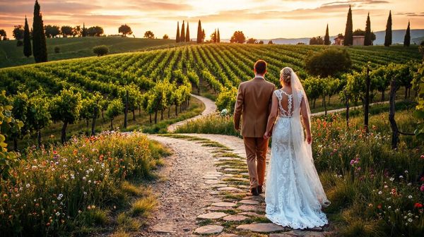 Top astuces pour un mariage romantique inoubliable en Toscane