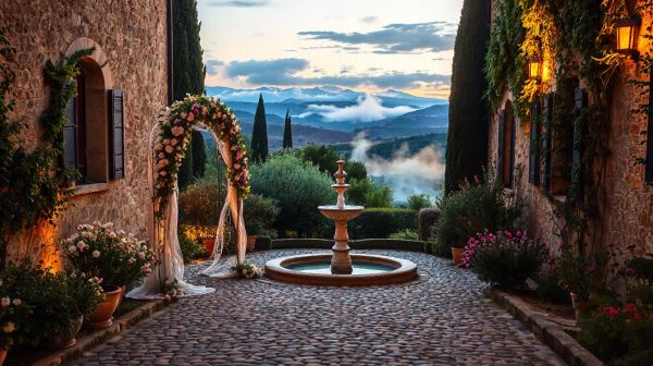 Top astuces pour un mariage romantique inoubliable en Toscane