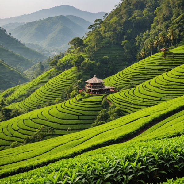 Quelles croisières offrent des visites des plantations de thé en Inde?